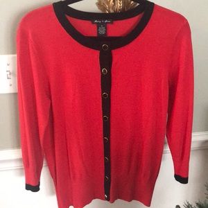 ✔️Audrey & Grace Medium Red/Blk top